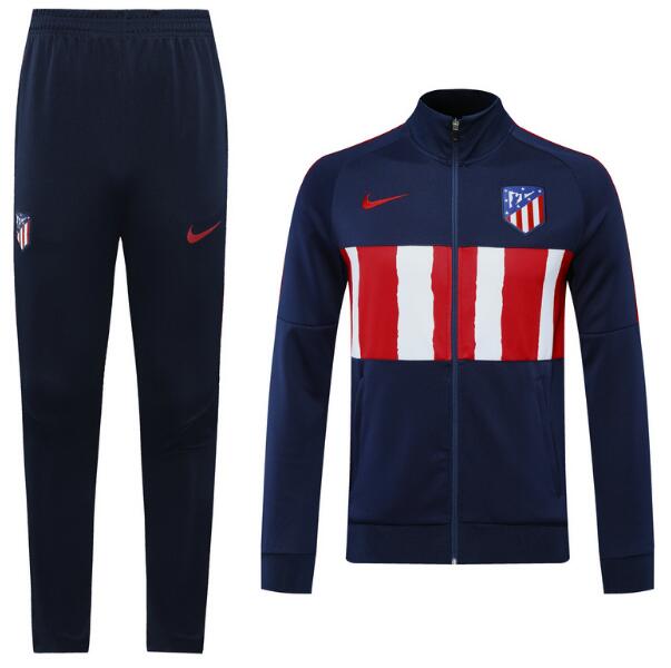 Atletico Madrid Navy Red Training Kits Jacket with Pants 2020/21